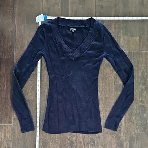 Express Black V-Neck Sweater